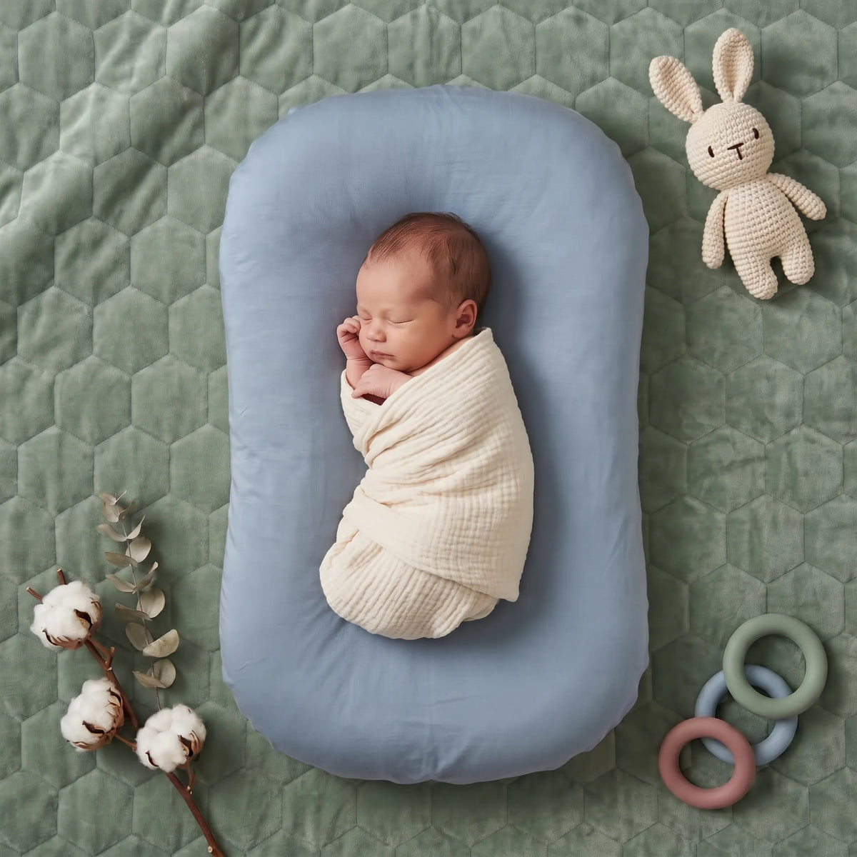 Coussin bébé en mousseline à bords rembourrés — vue 15