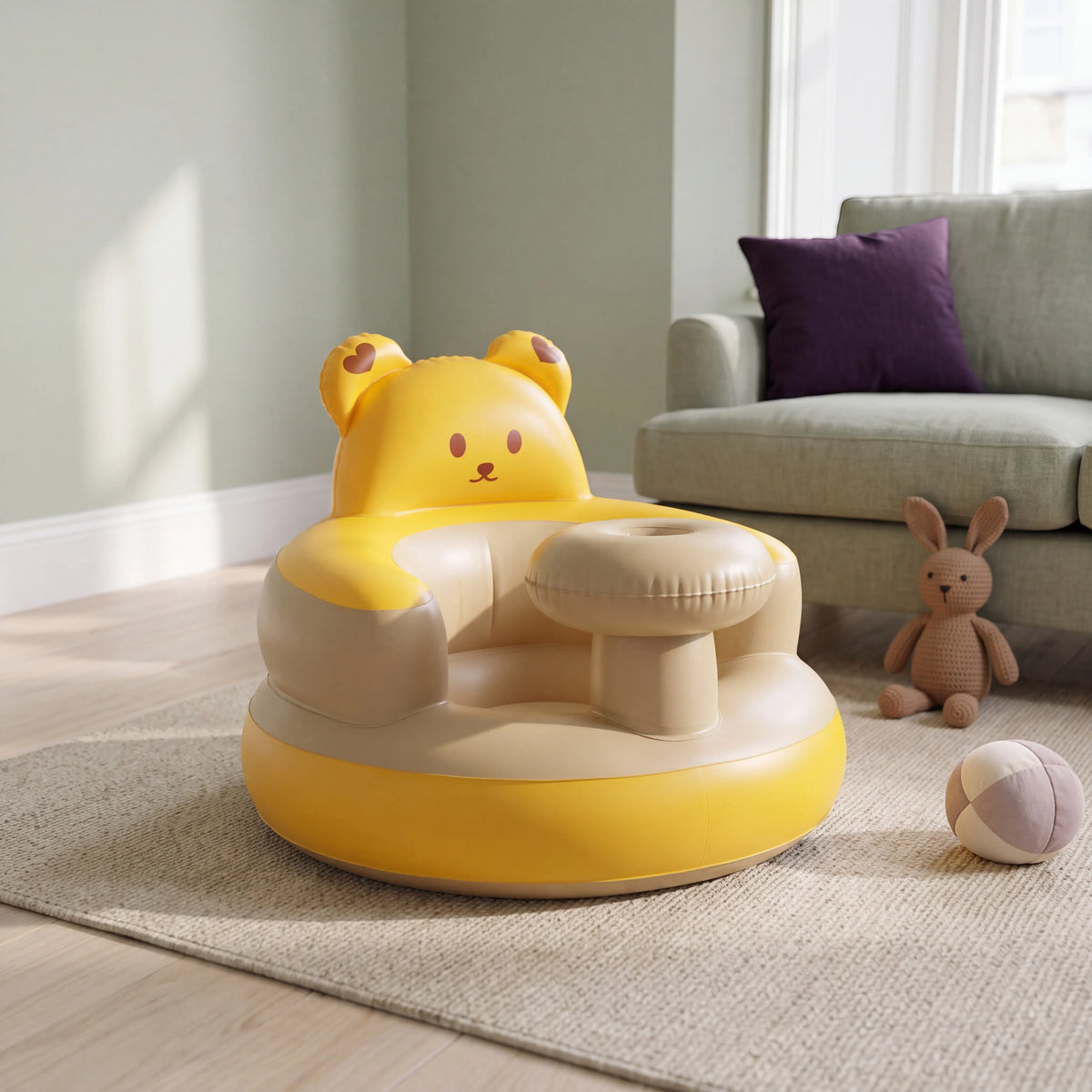 Siège gonflable bébé ours avec tablette — vue 4