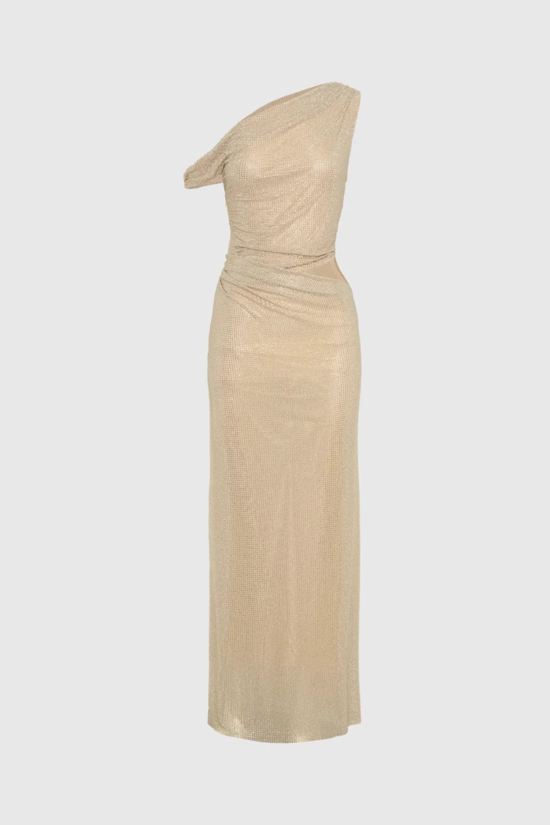 Robe longue à sequins à une épaule — Cassiopée — Amielle Paris
