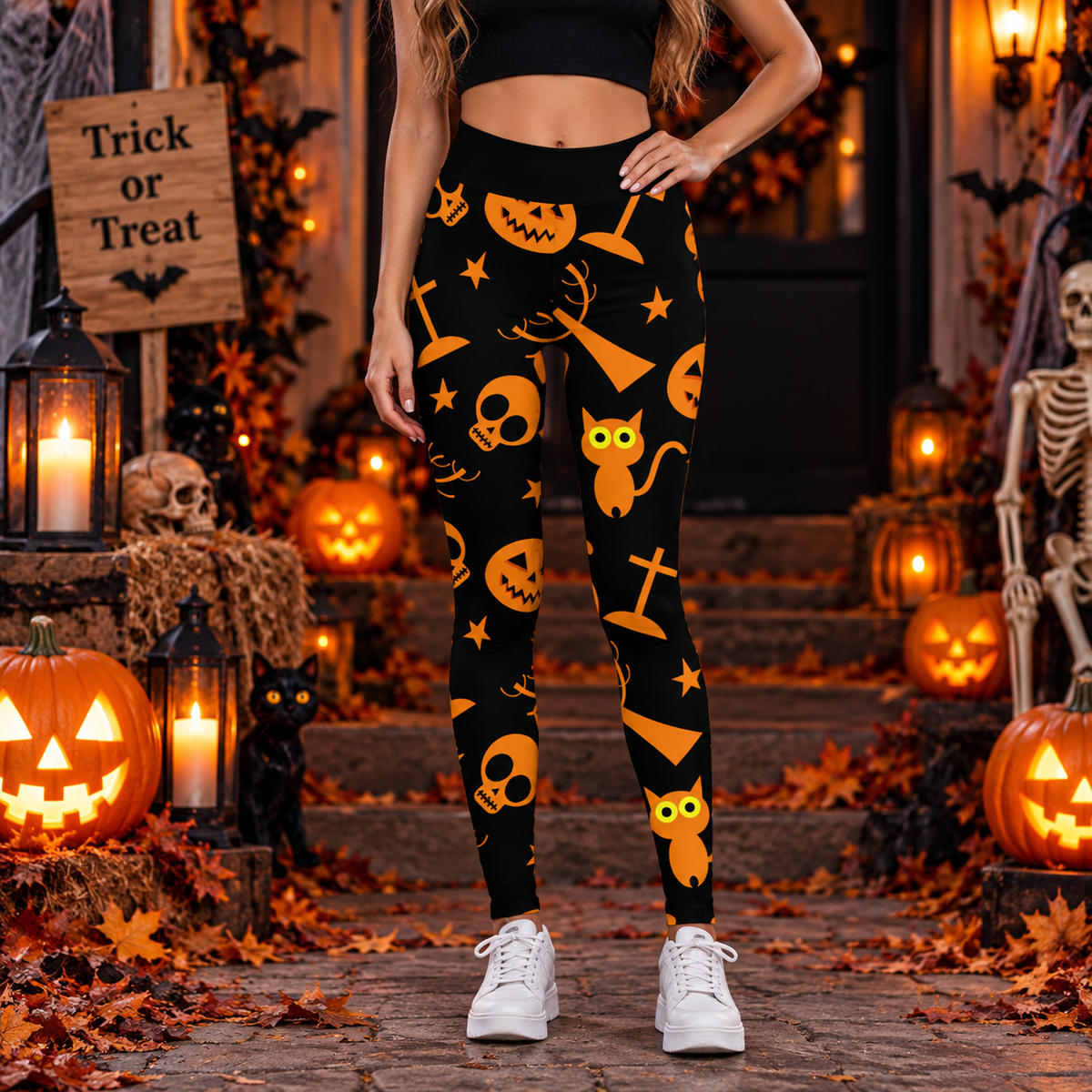 Black Cat Society — Legging Halloween — vue principale