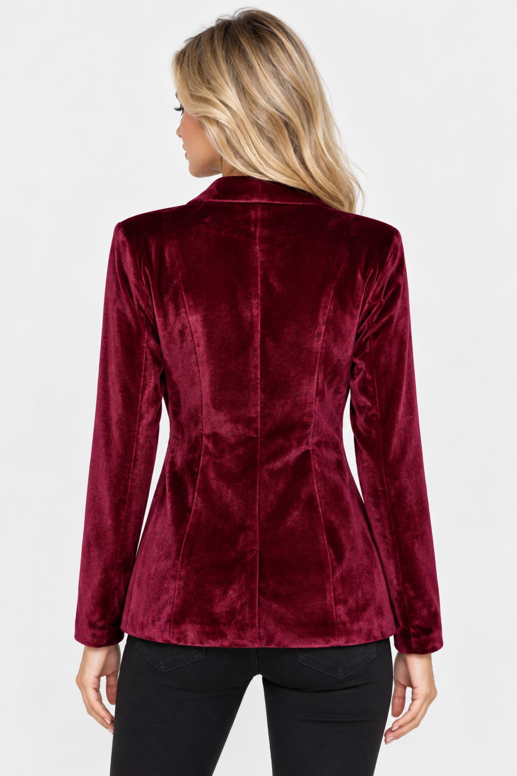 Blazer en velours à un bouton — Amielle Paris