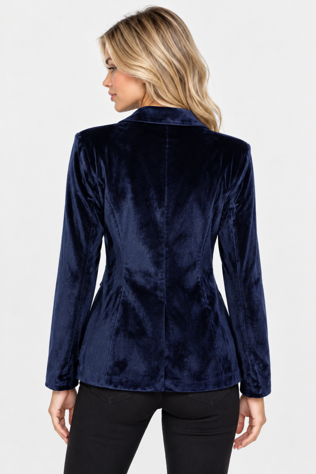 Blazer en velours à un bouton — Amielle Paris