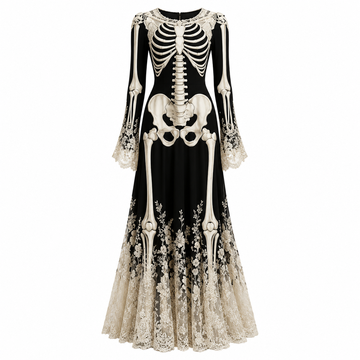 Bone Bride — Robe longue Halloween — vue 2