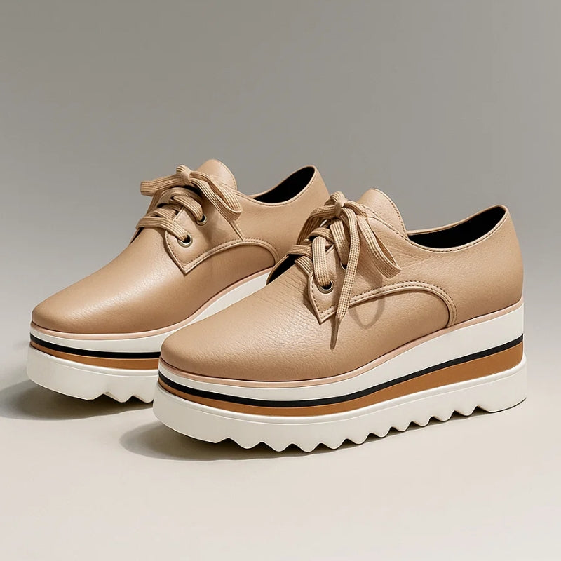Derbies à plateforme crantée et lacets — Amielle Paris