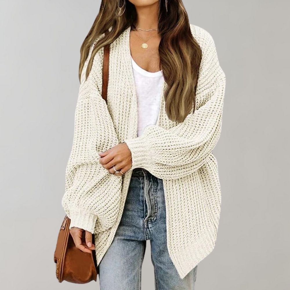 Poppy — Cardigan grosse maille à manches chauve-souris — Amielle Paris