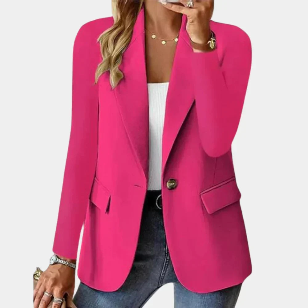 Olivia — Blazer ajusté à bouton unique — Amielle Paris