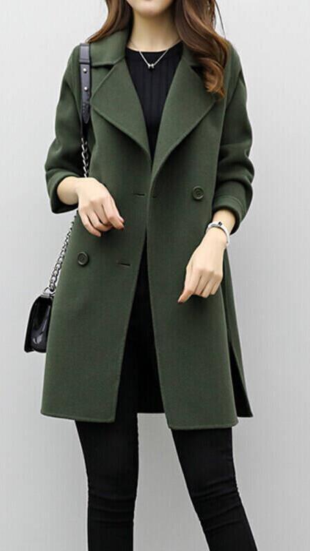Manteau long à boutonnage simple — Amielle Paris