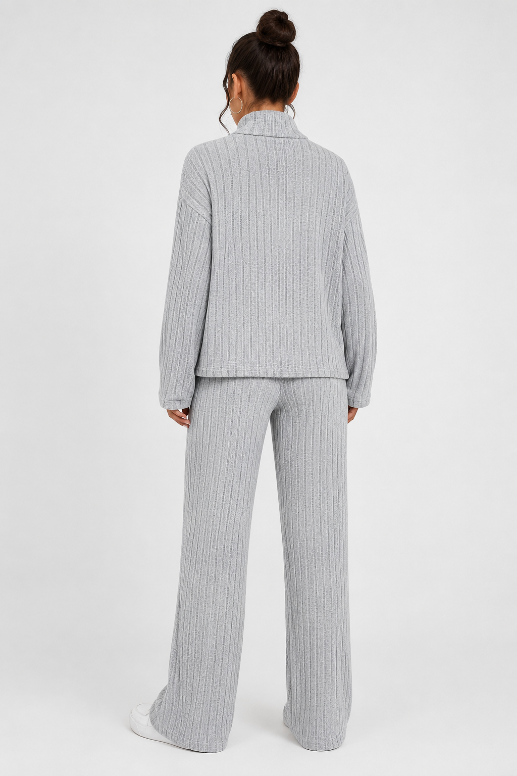 Ensemble côtelé à col roulé — Petra — Amielle Paris