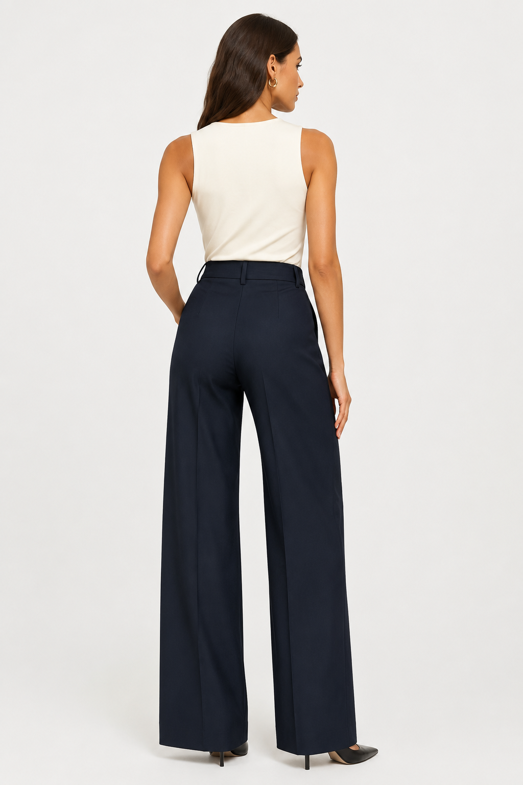 Jean cargo large taille haute — Kima — Amielle Paris
