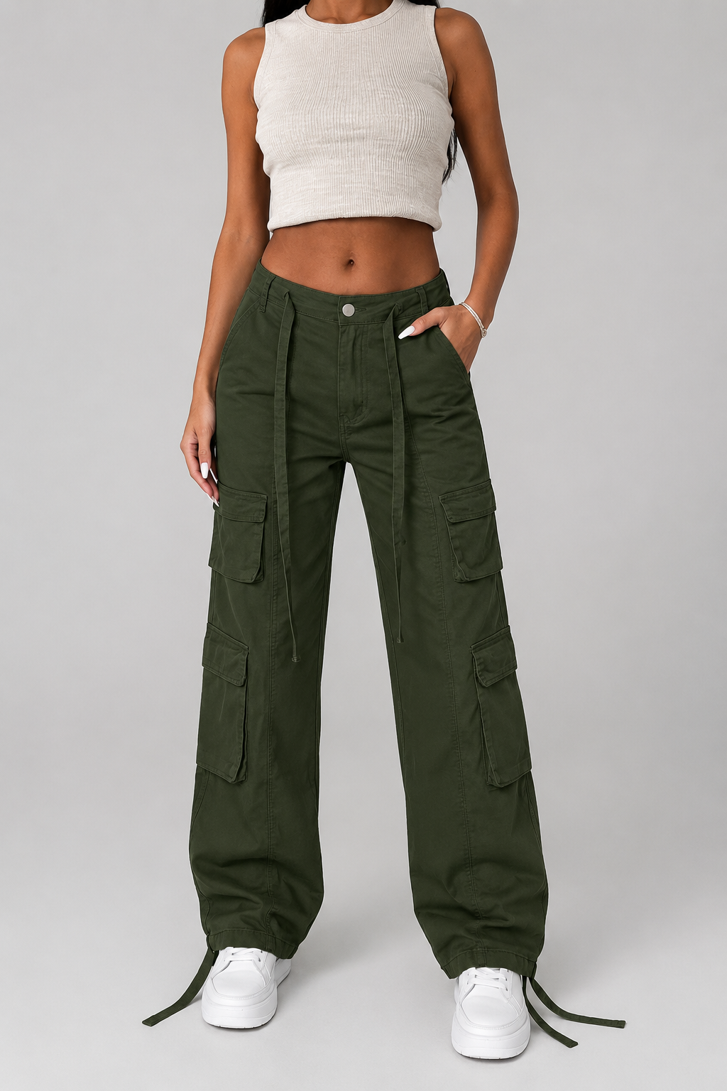Pantalon cargo ample — Léa — Amielle Paris