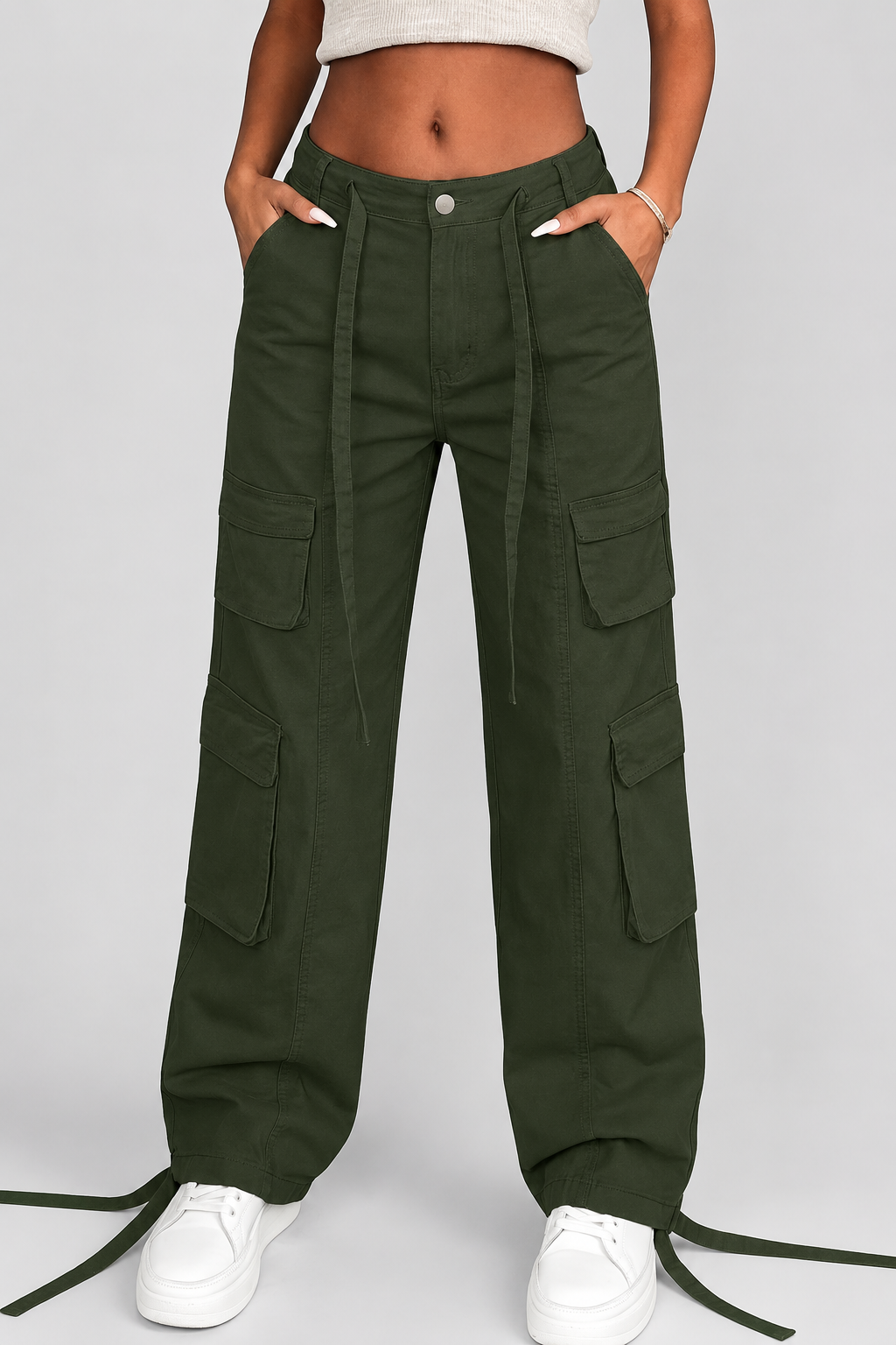 Pantalon cargo ample — Léa — Amielle Paris