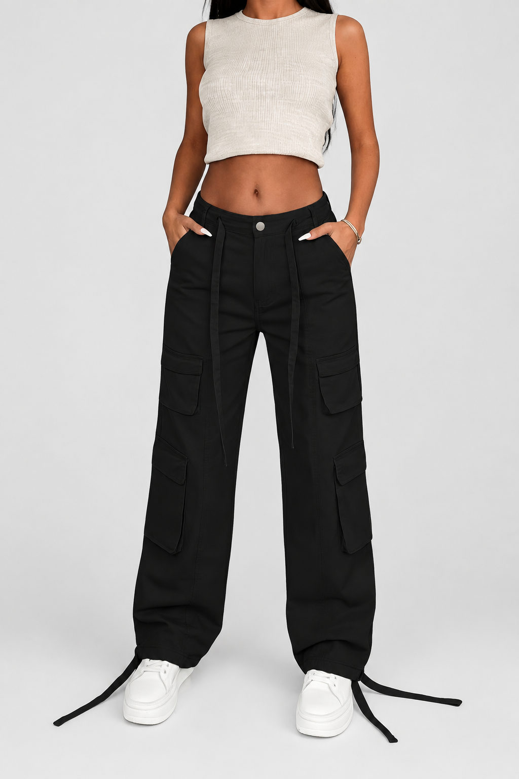 Pantalon cargo ample — Léa — Amielle Paris