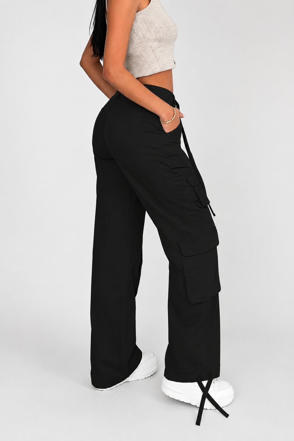 Pantalon cargo ample — Léa — Amielle Paris