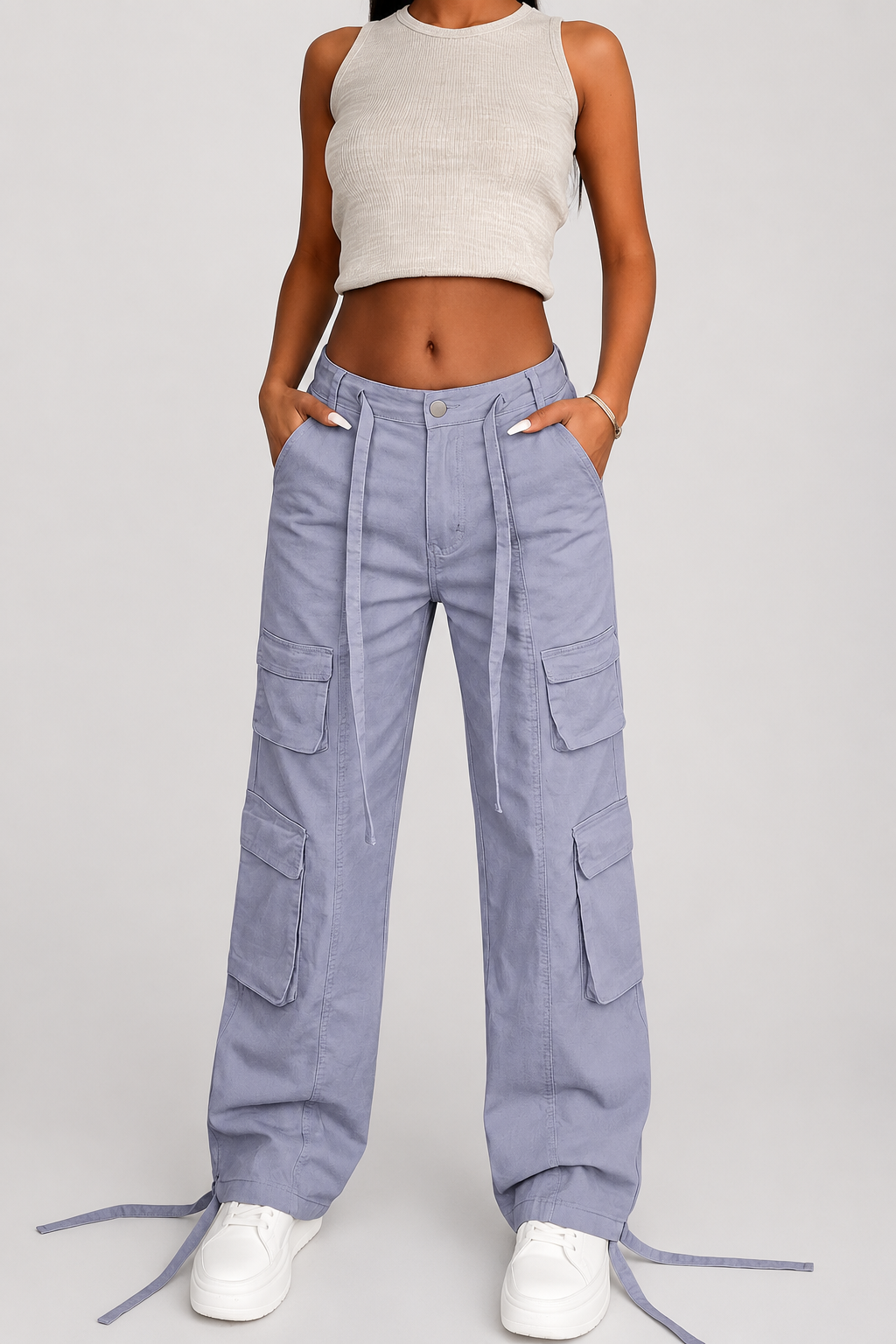 Pantalon cargo ample — Léa — Amielle Paris