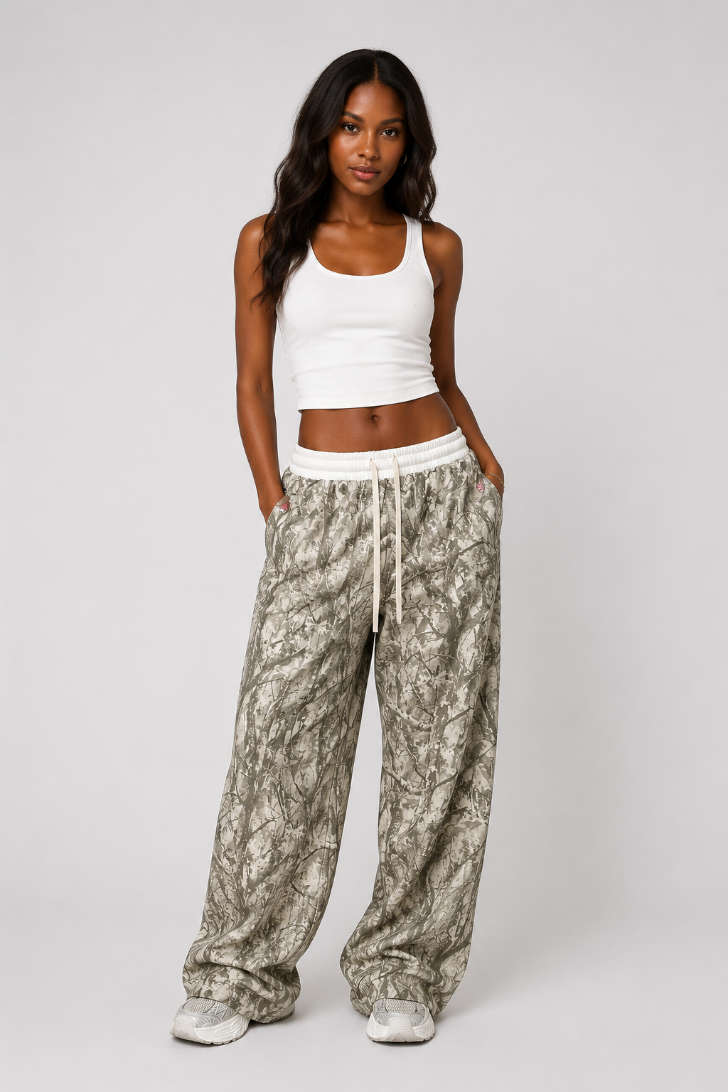 Pantalon de jogging large camouflage — Amielle Paris