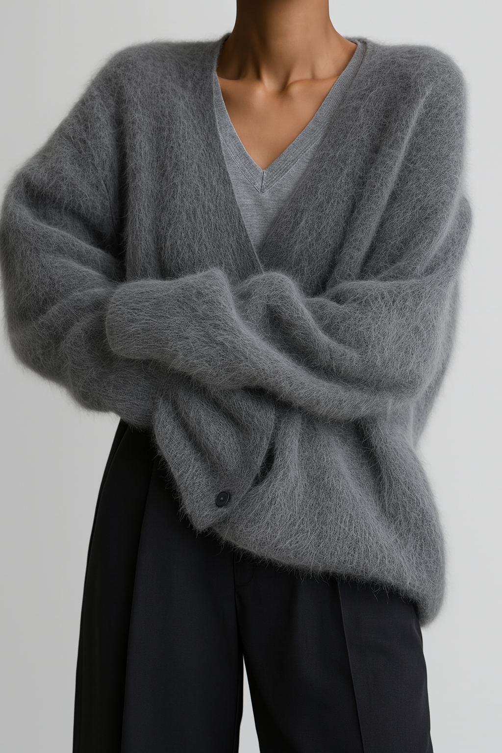 Elara — Cardigan décontracté à col V — Amielle Paris