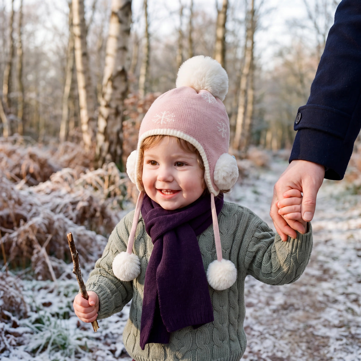Bonnet bébé d’hiver doublé coton à cache-oreilles — vue 11