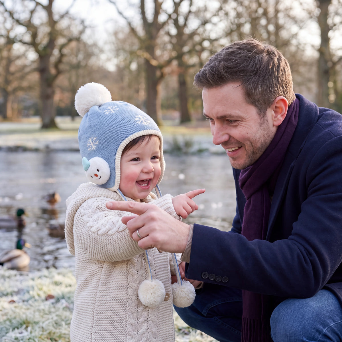 Bonnet bébé d’hiver doublé coton à cache-oreilles — vue 7