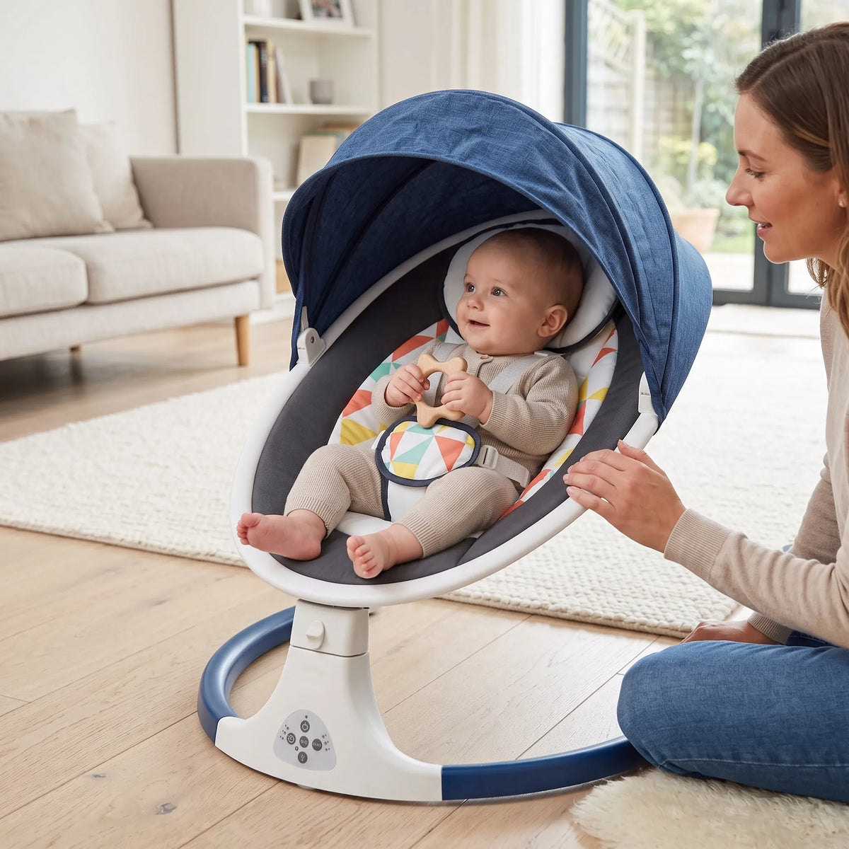 Balancelle bébé électrique avec télécommande — vue 8
