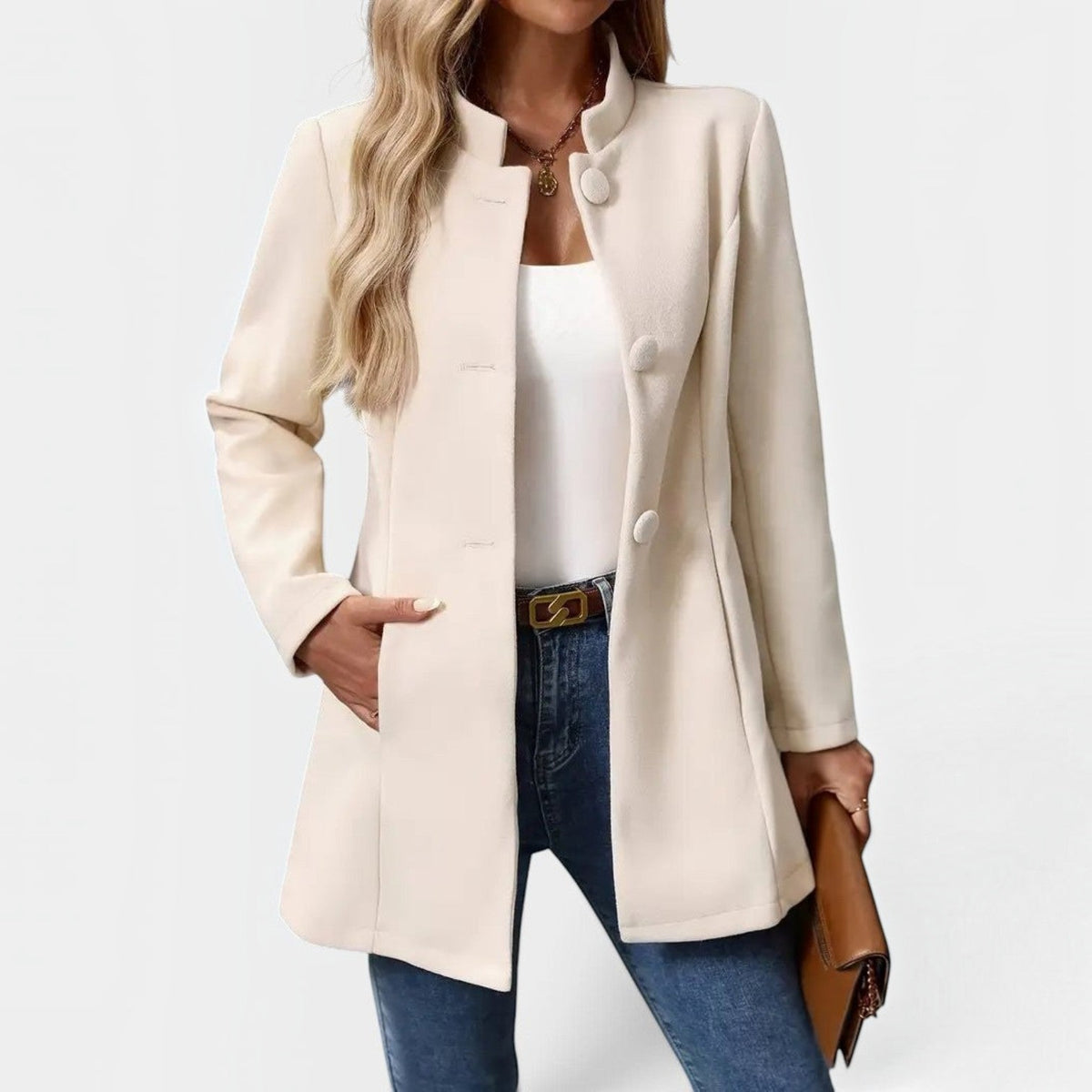 Perrine | Veste à col montant