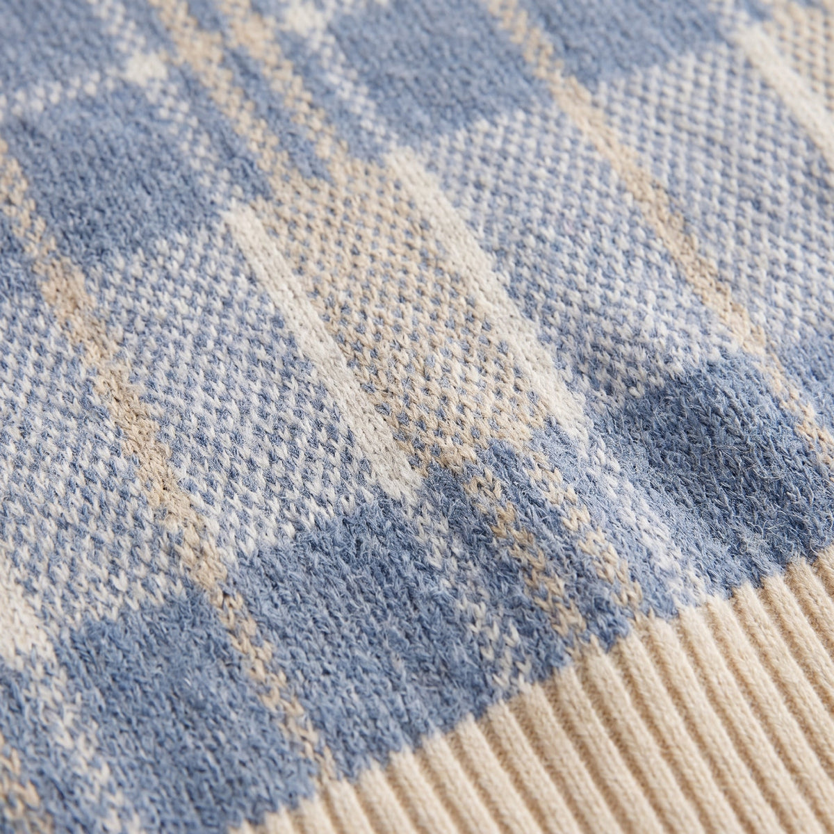 Pull sans manches à carreaux — vue 4