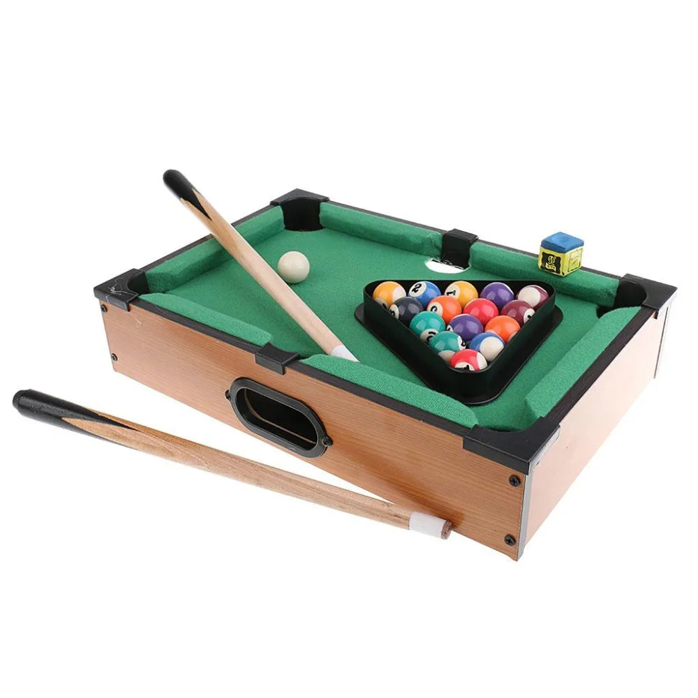 Mini-billard de table en bois avec 2 queues — vue 9