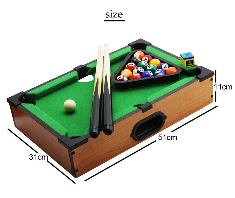 Mini-billard de table en bois avec 2 queues — vue 7