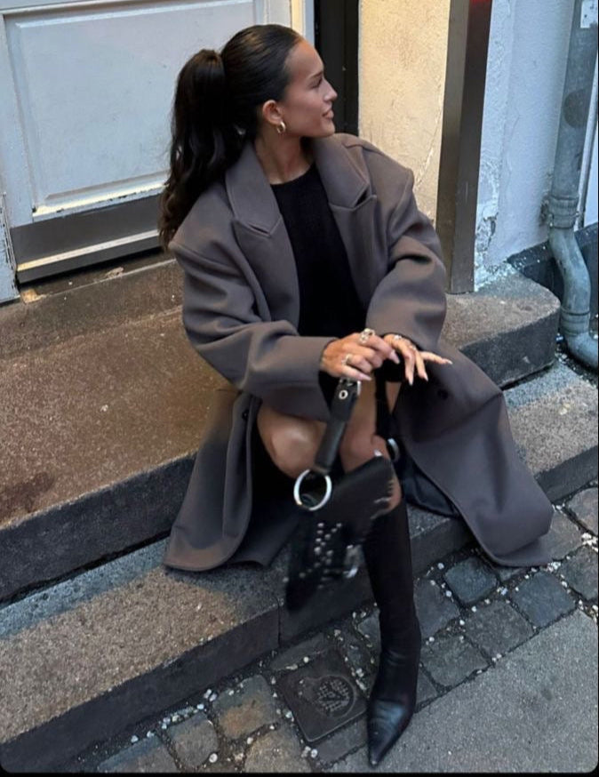 Manteau long à coupe ample — vue 3