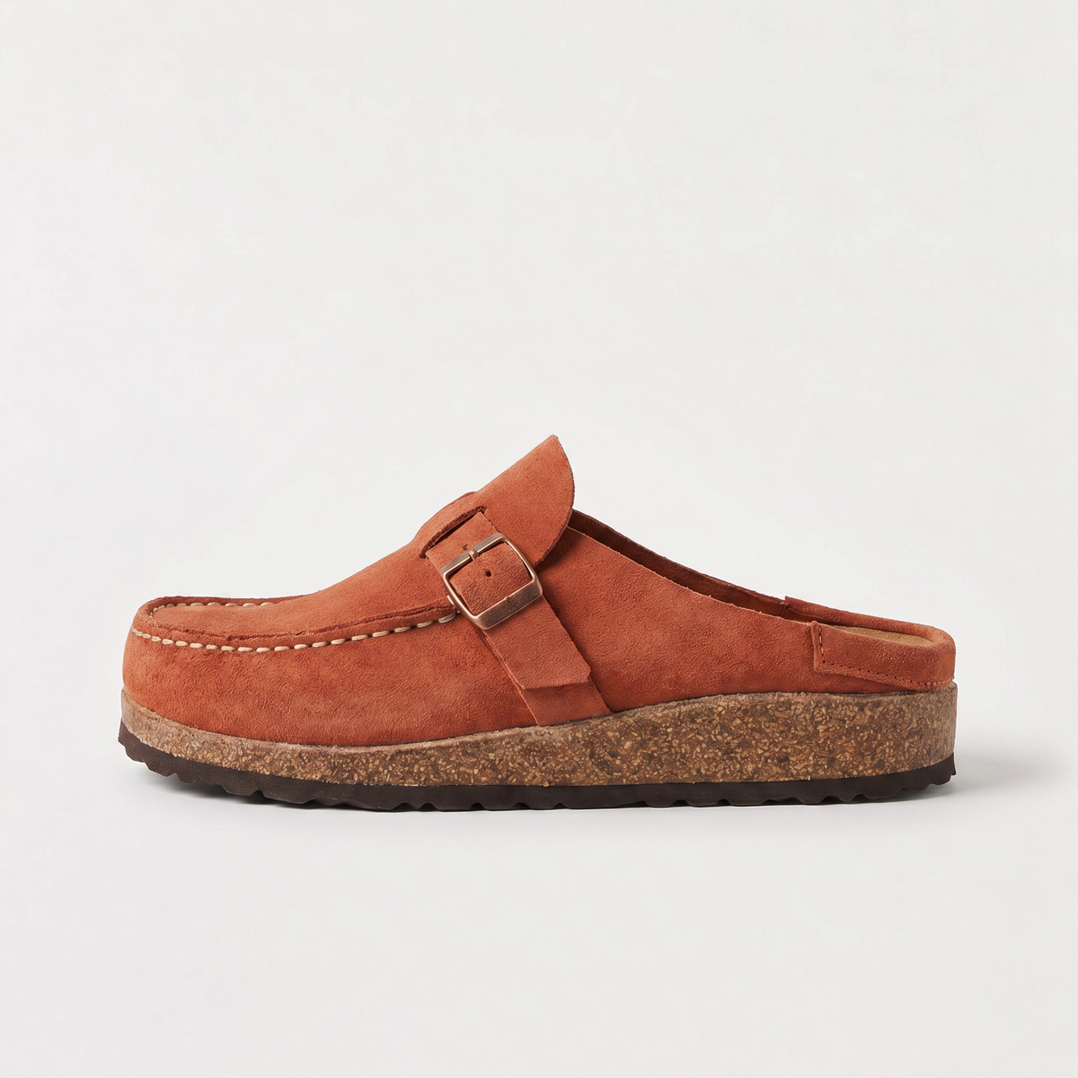 Mocassins aspect daim à boucle et semelle rembourrée — Amielle Paris — vue 7