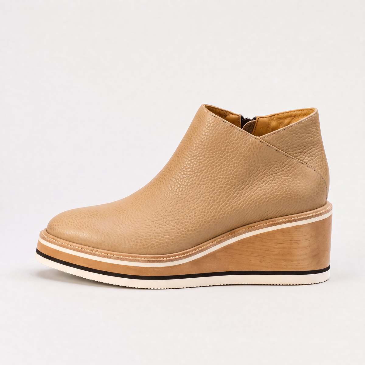 Bottines à zip latéral et ligne épurée — Amielle Paris — vue 8