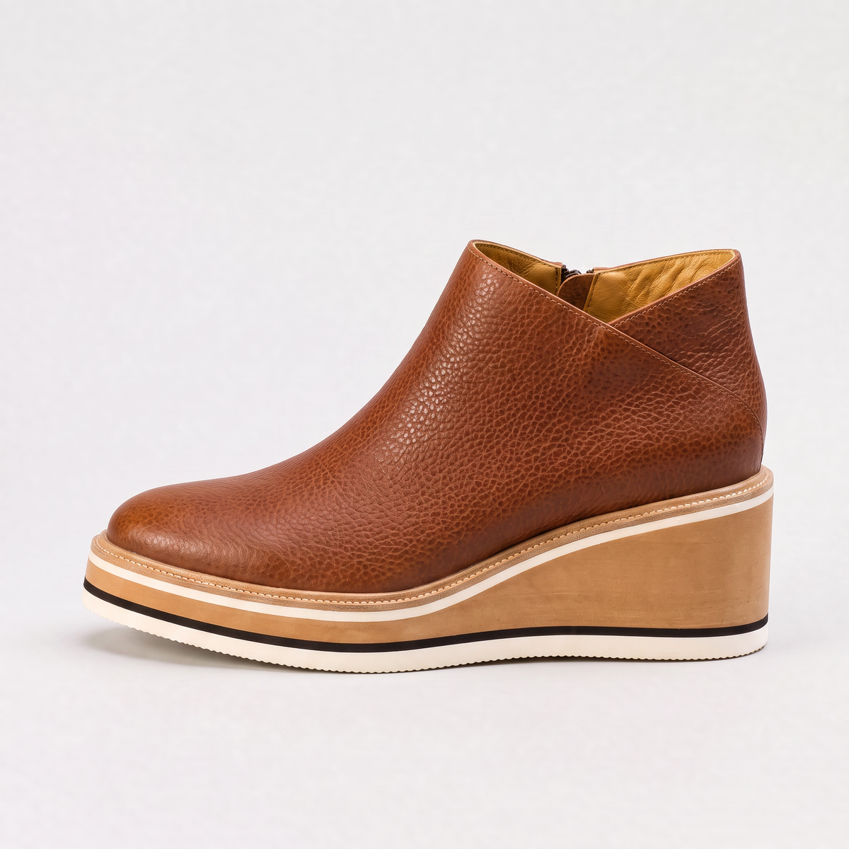 Bottines à zip latéral et ligne épurée — Amielle Paris — vue 7