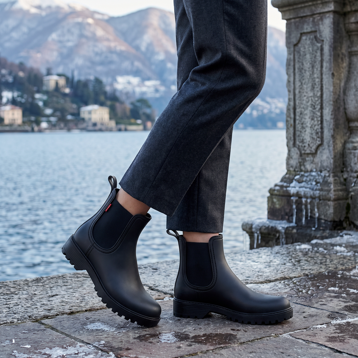 Bottines Chelsea mates à semelle crantée — Amielle Paris — vue 2