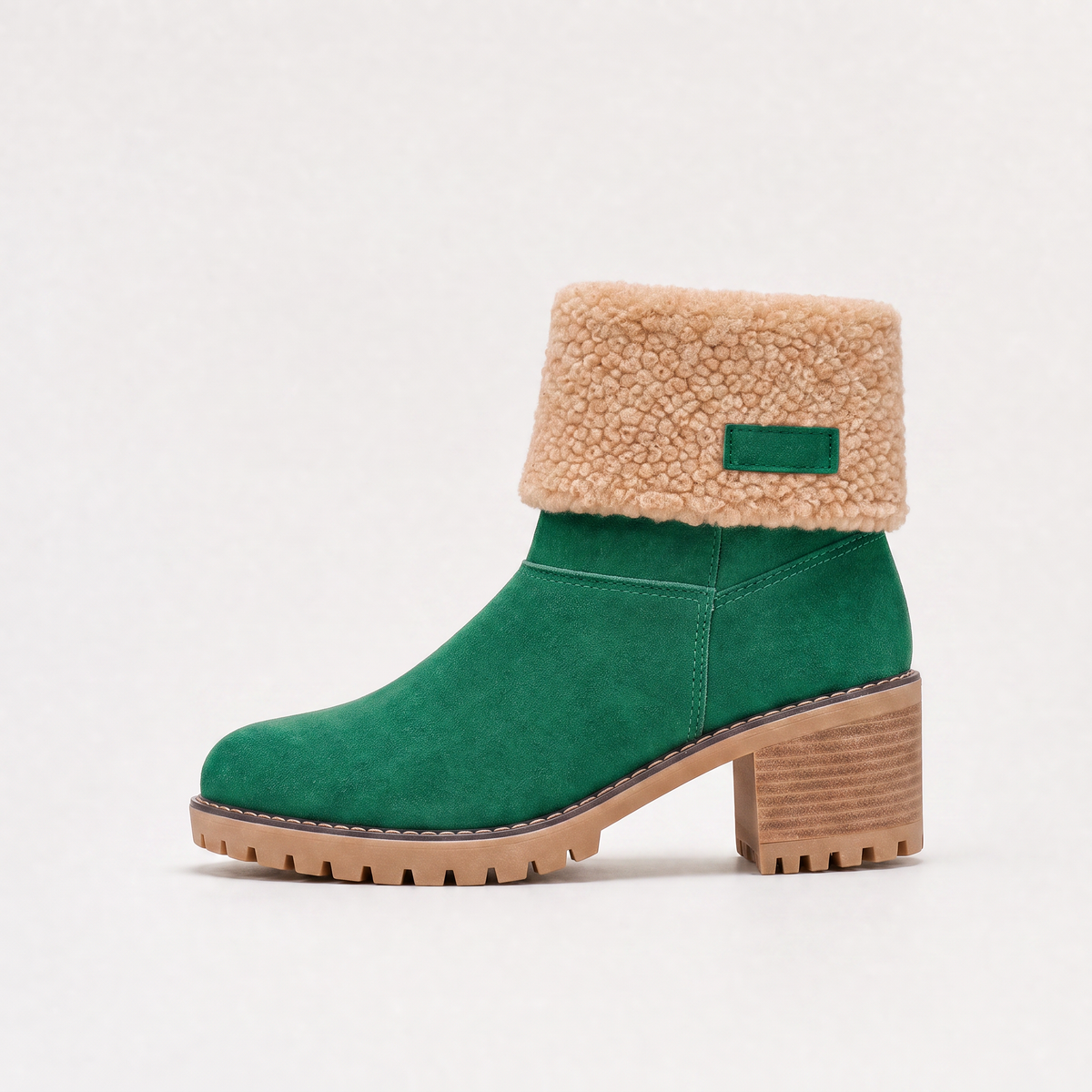 Bottines effet daim à revers doublé peluche — Amielle Paris — vue 9