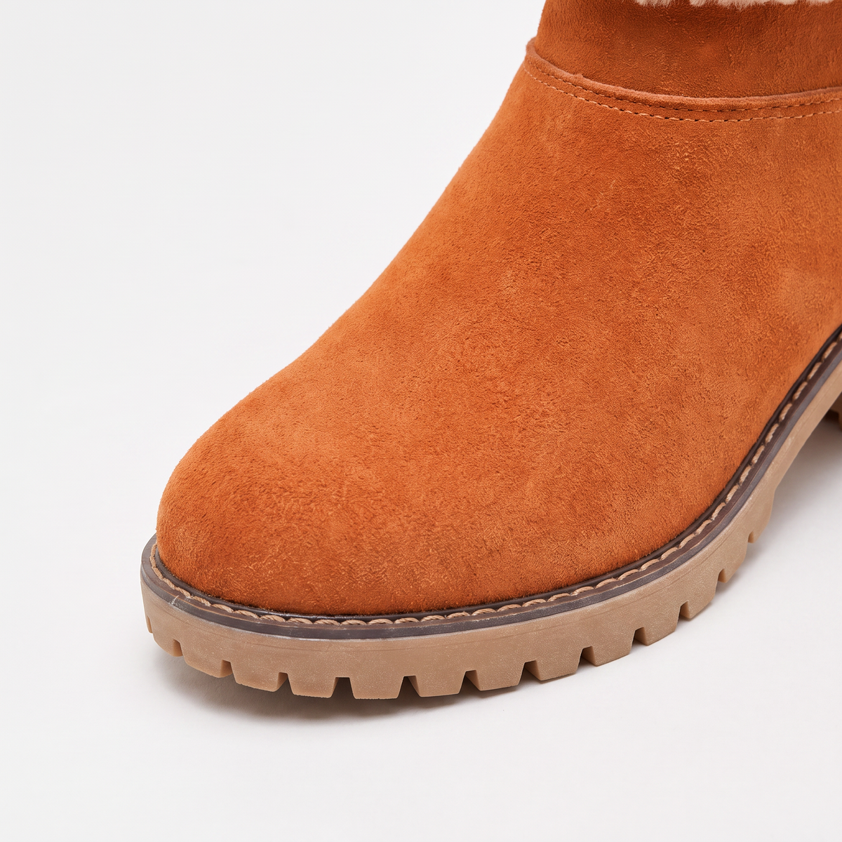 Bottines effet daim à revers doublé peluche — Amielle Paris — vue 3