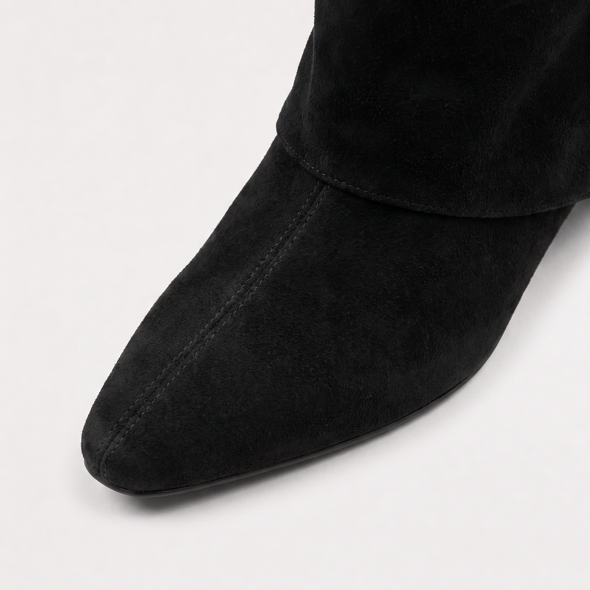 Bottes à tige évasée, détail métallique et talon bloc — Amielle Paris — vue 3