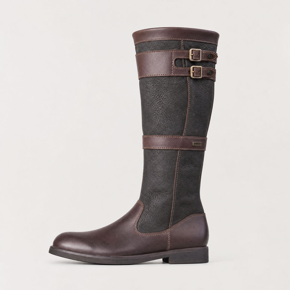 Bottes hautes à doubles boucles et panneaux contrastés — Amielle Paris — vue 1