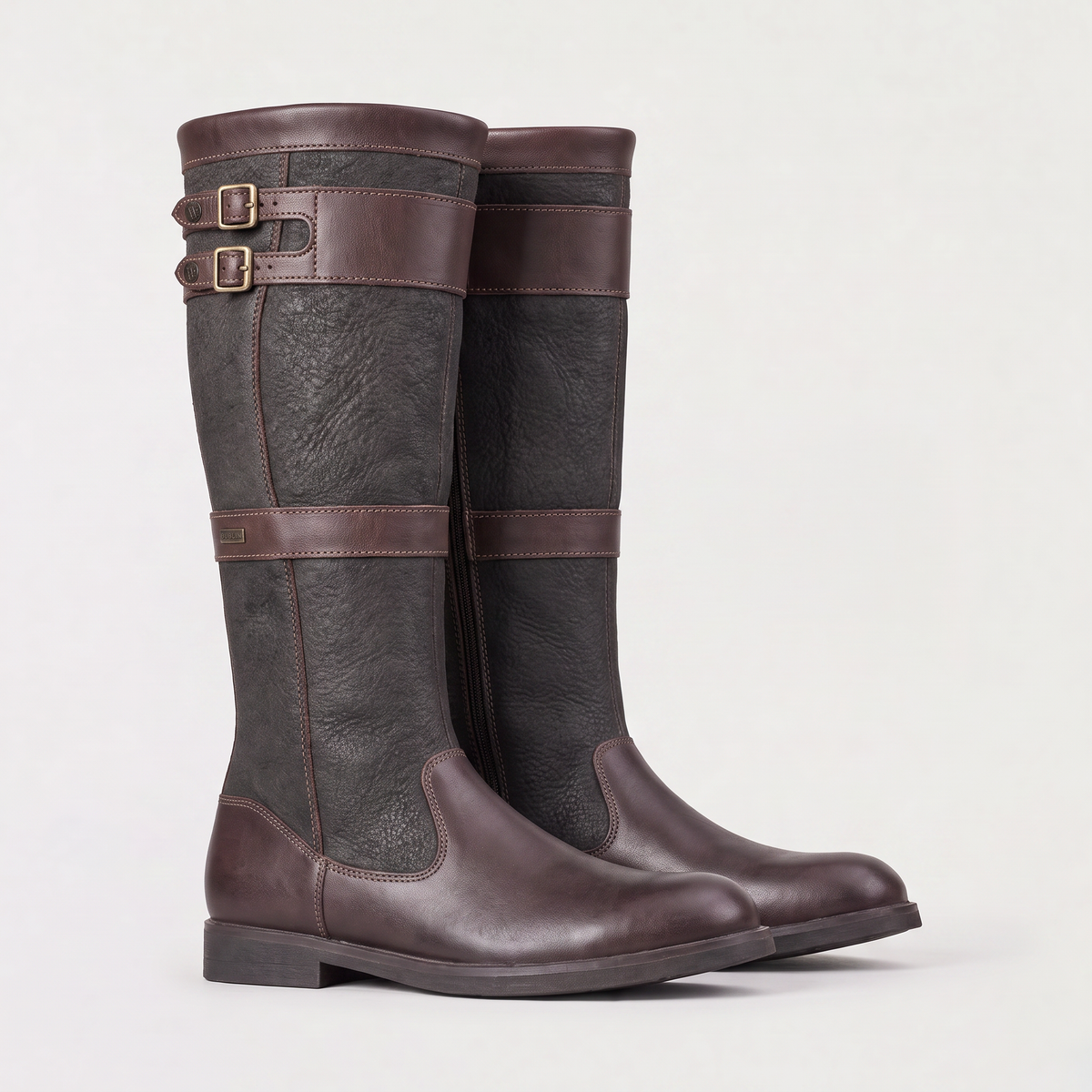 Bottes hautes à doubles boucles et panneaux contrastés — Amielle Paris — vue 4