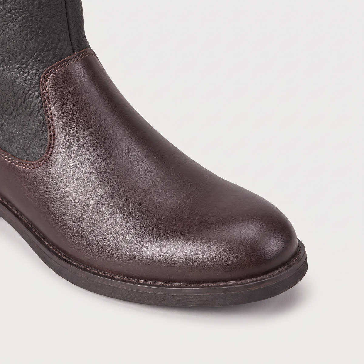 Bottes hautes à doubles boucles et panneaux contrastés — Amielle Paris — vue 3
