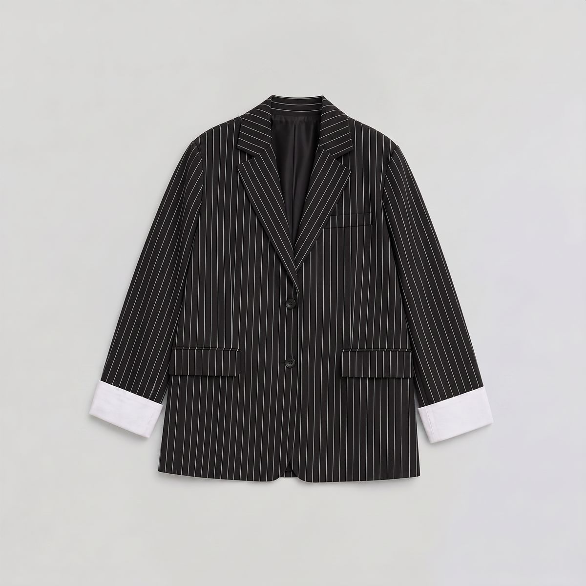 Blazer ample rayé à épaules structurées — Amielle Paris — vue 7