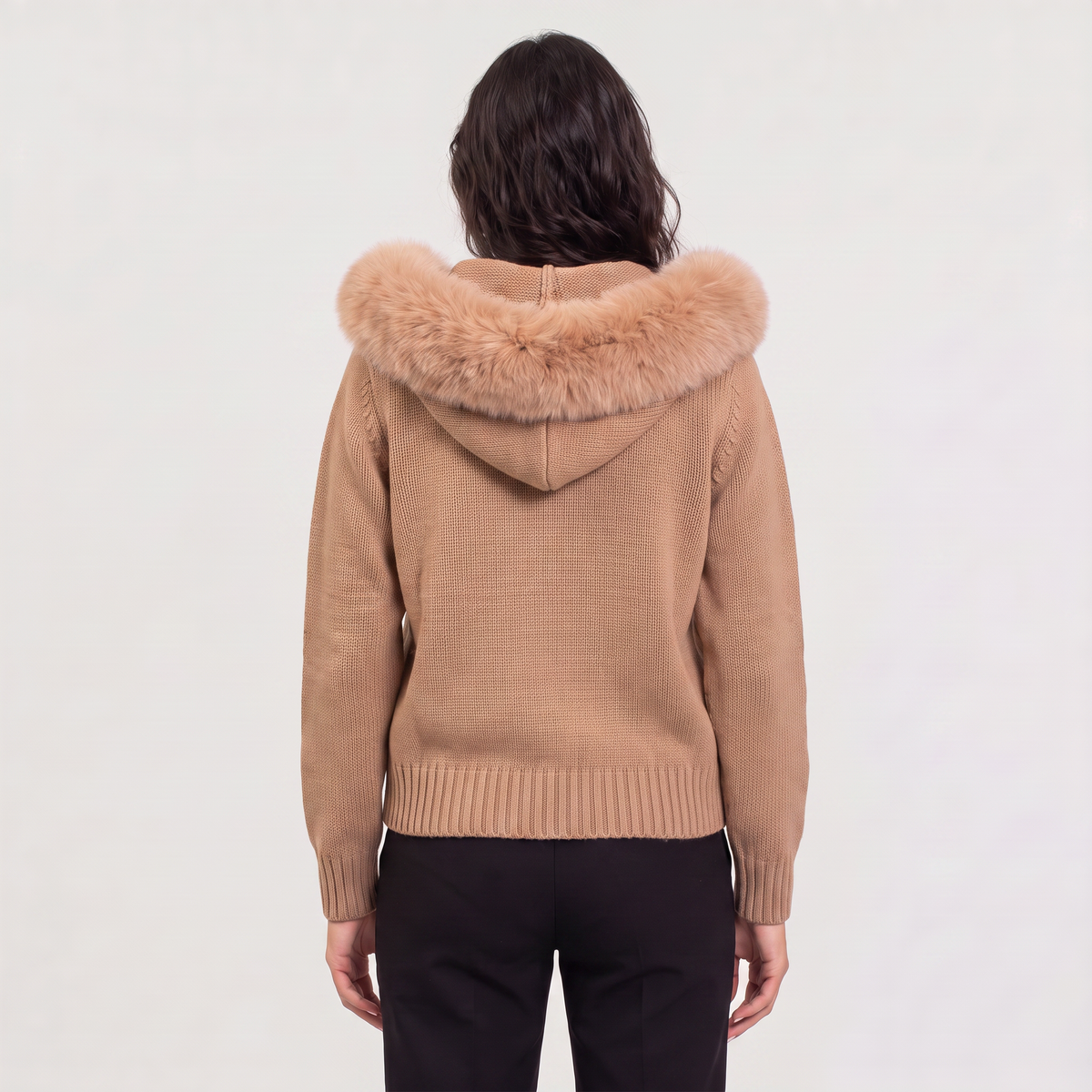 Veste en laine mélangée à col amovible — Amielle Paris — vue 5