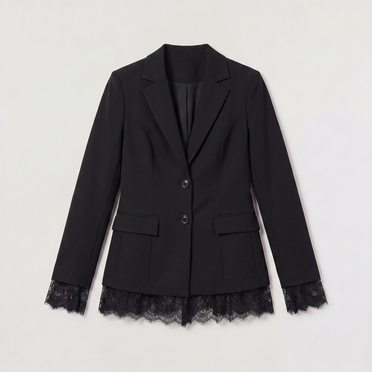 Blazer en dentelle à col à revers — Amielle Paris — vue 7