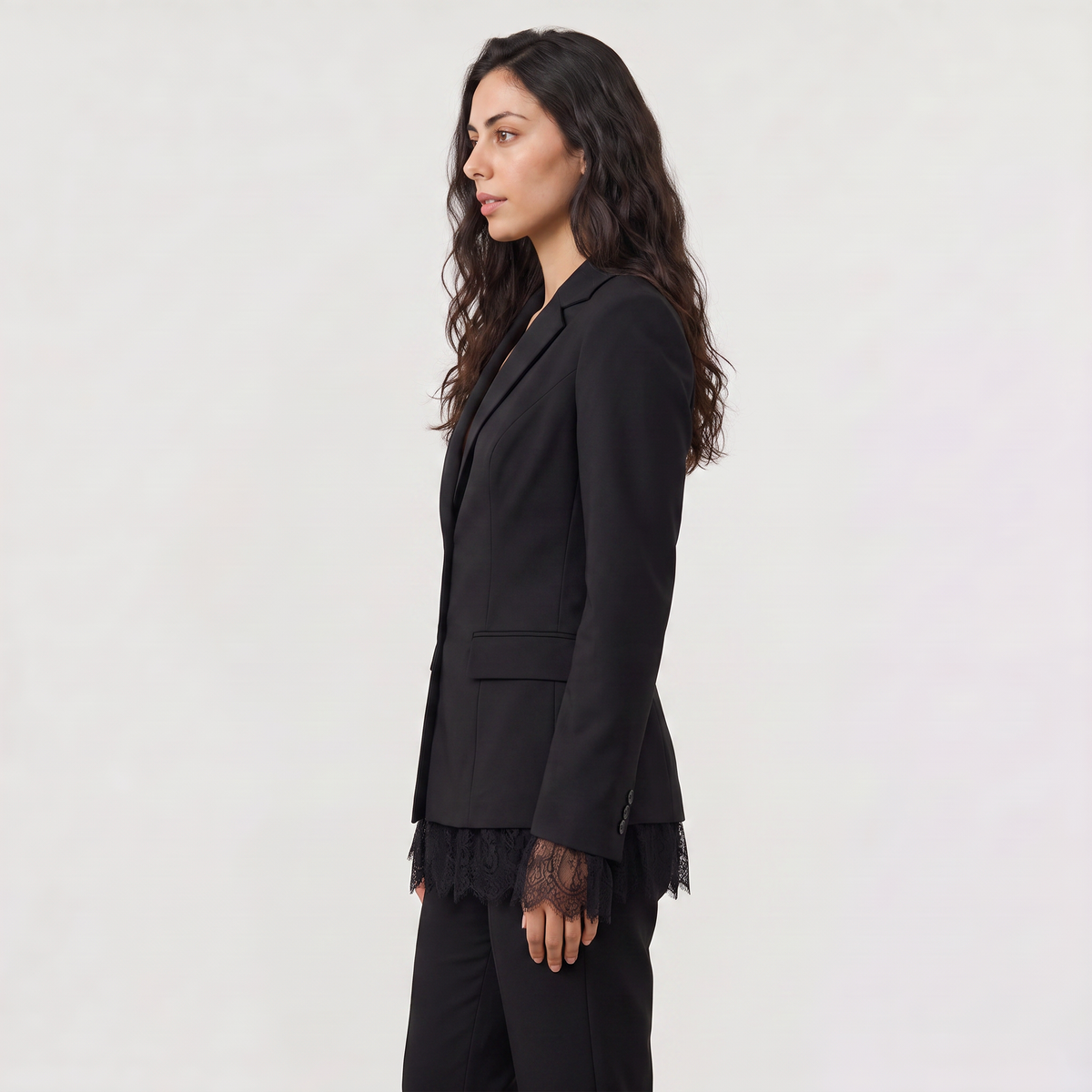 Blazer en dentelle à col à revers — Amielle Paris — vue 5