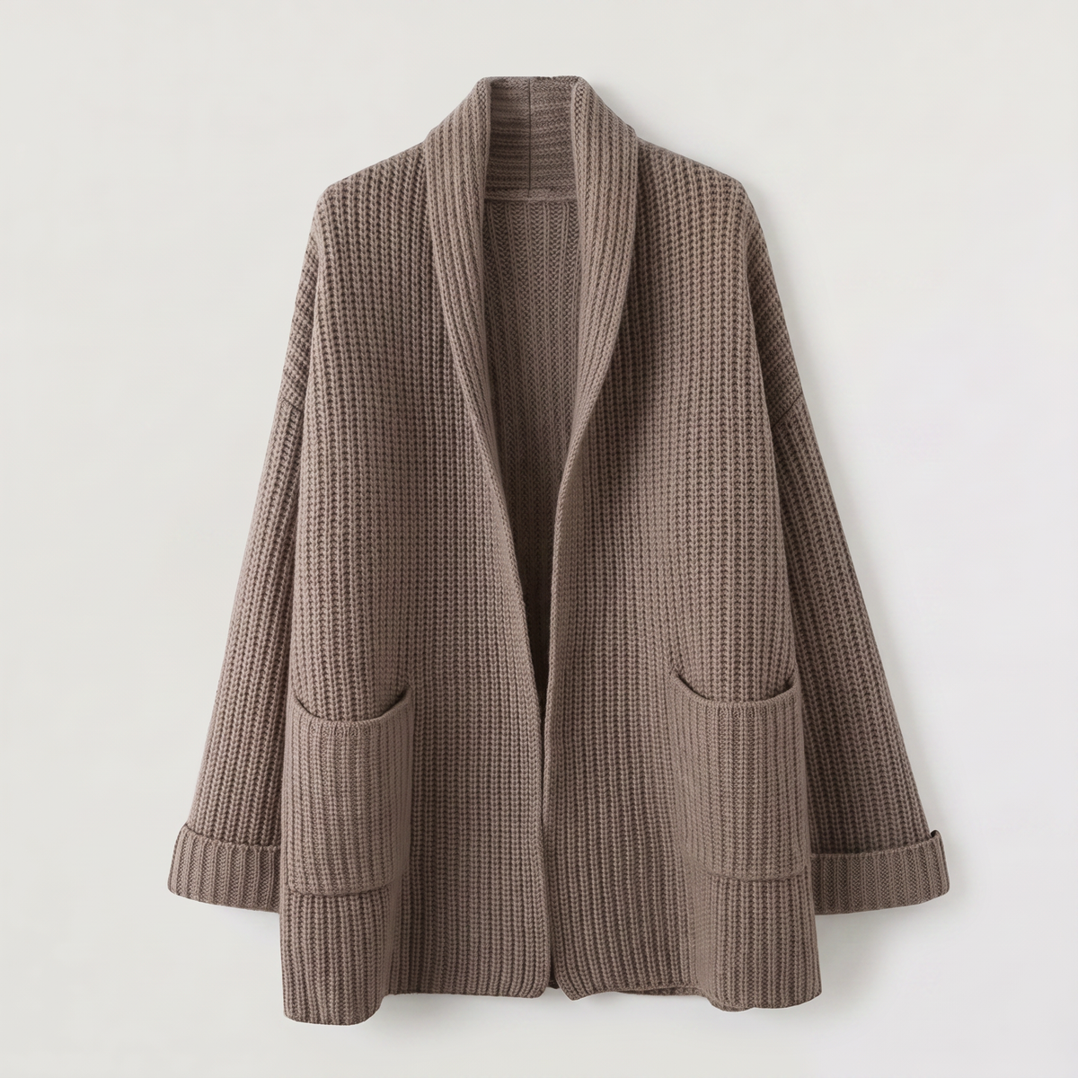 Cardigan long ouvert en maille légère — Amielle Paris — vue 6