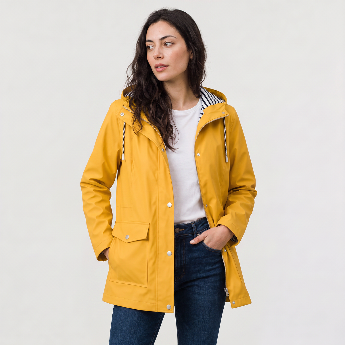 Veste légère à capuche réglable — Amielle Paris — vue 1
