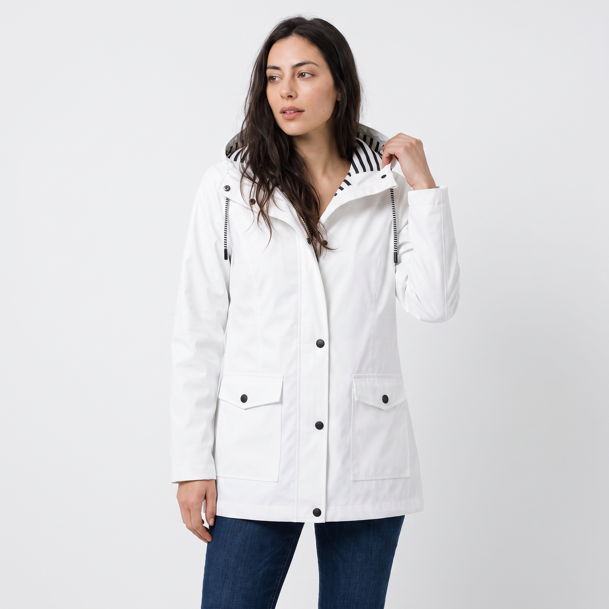 Veste légère à capuche réglable — Amielle Paris — vue 8