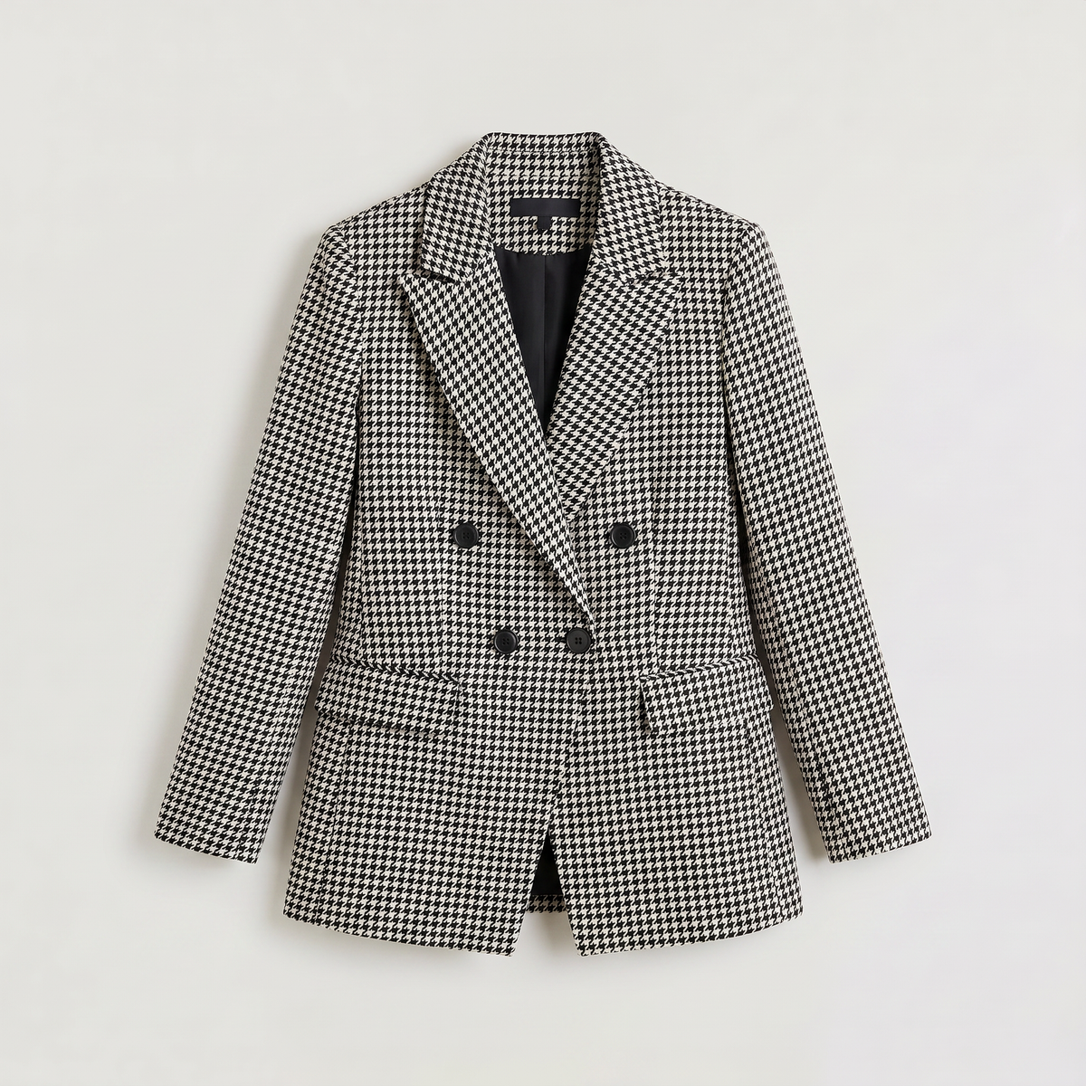 Blazer pied-de-poule à boutonnage croisé — Amielle Paris — vue 7