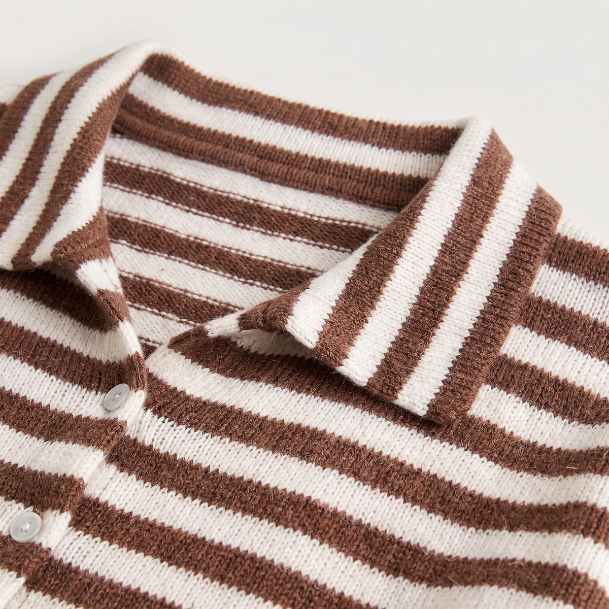 Cardigan rayé ample à col et boutons — Amielle Paris — vue 6