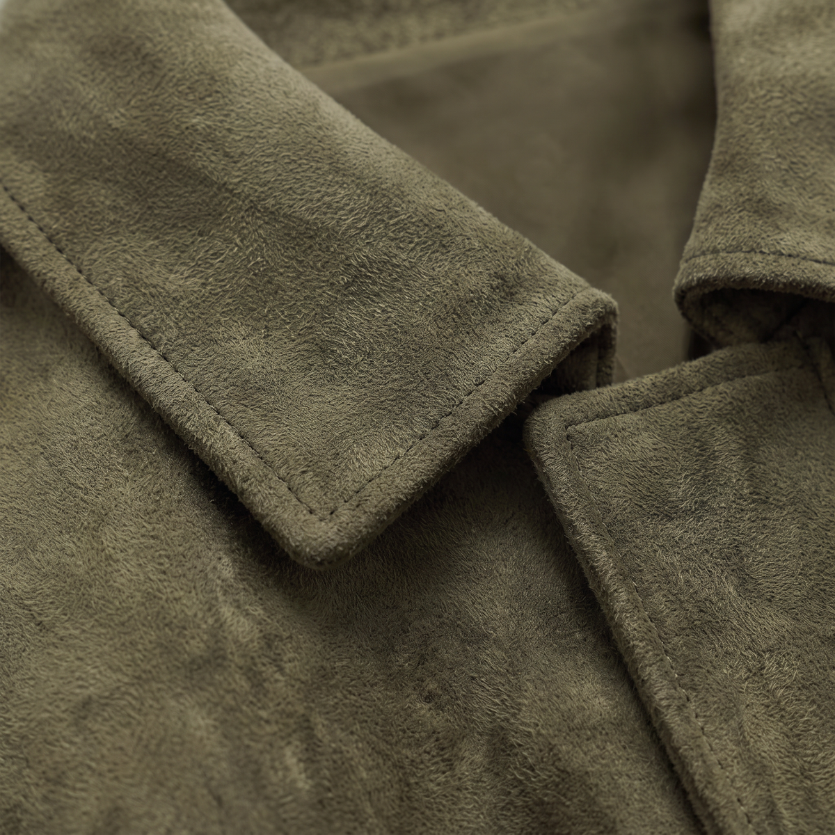 Blouson bomber ample effet daim à col rabattu — Amielle Paris — vue 7