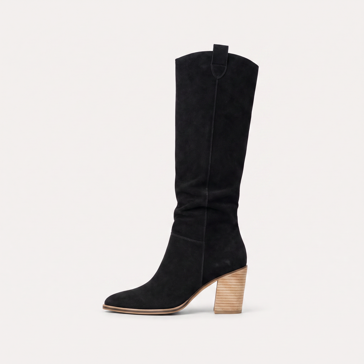 Bottes hautes en simili cuir à semelle rembourrée — Amielle Paris — vue 7