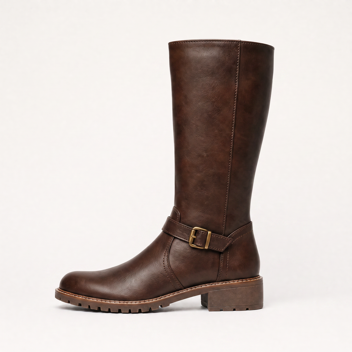 Bottes cavalières en simili cuir à boucle décorative — Amielle Paris — vue 6